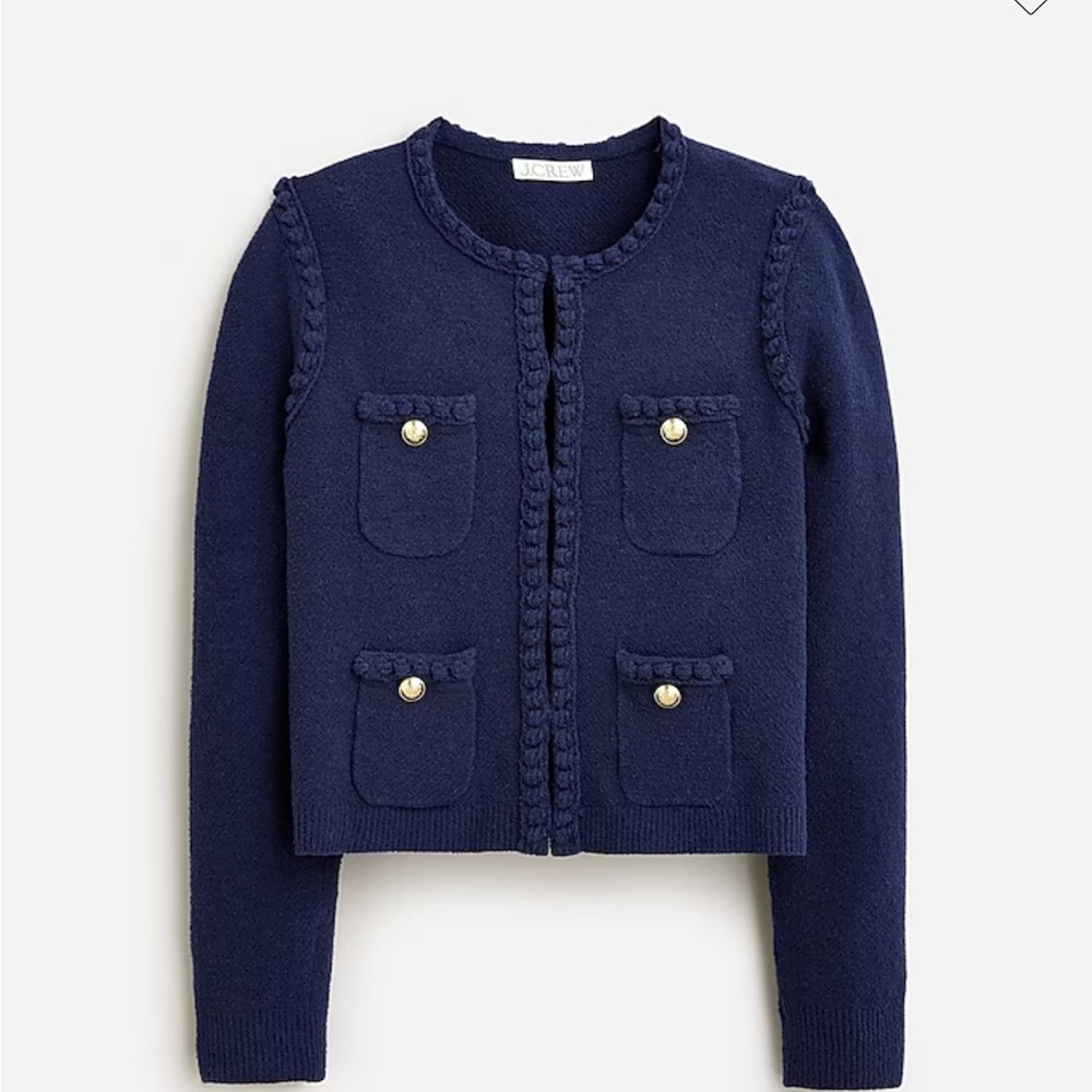 Odette sweater lady jacket in cotton-blend bouclé